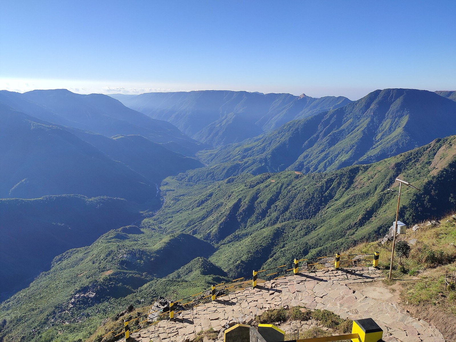 Green valleys of the Laitlum Canyons near Shillong, Meghalaya